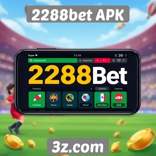 Interface e navegação do 2288bet APK